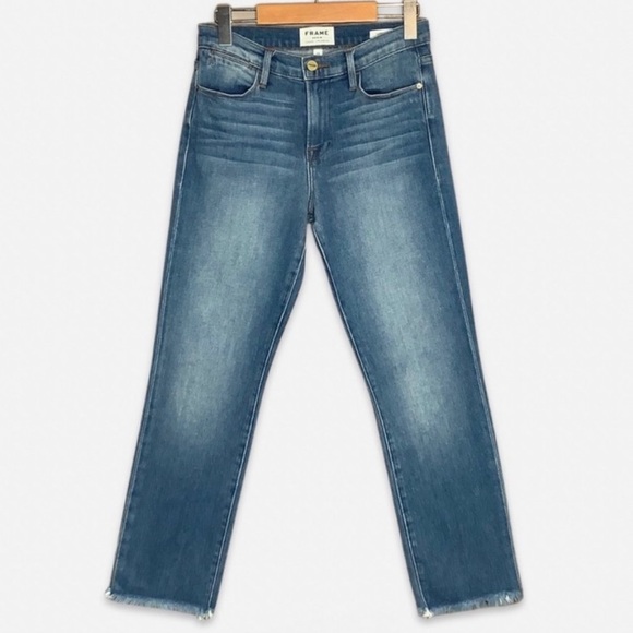 FRAME le high straight jeans - Picture 1 of 3